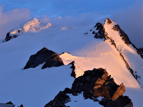 The view from the hut balcony